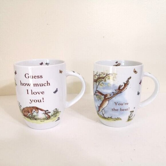 "Guess How Much I Love You" & "You're The Best "Mugs (Set of 2) - Picture 1 of 5